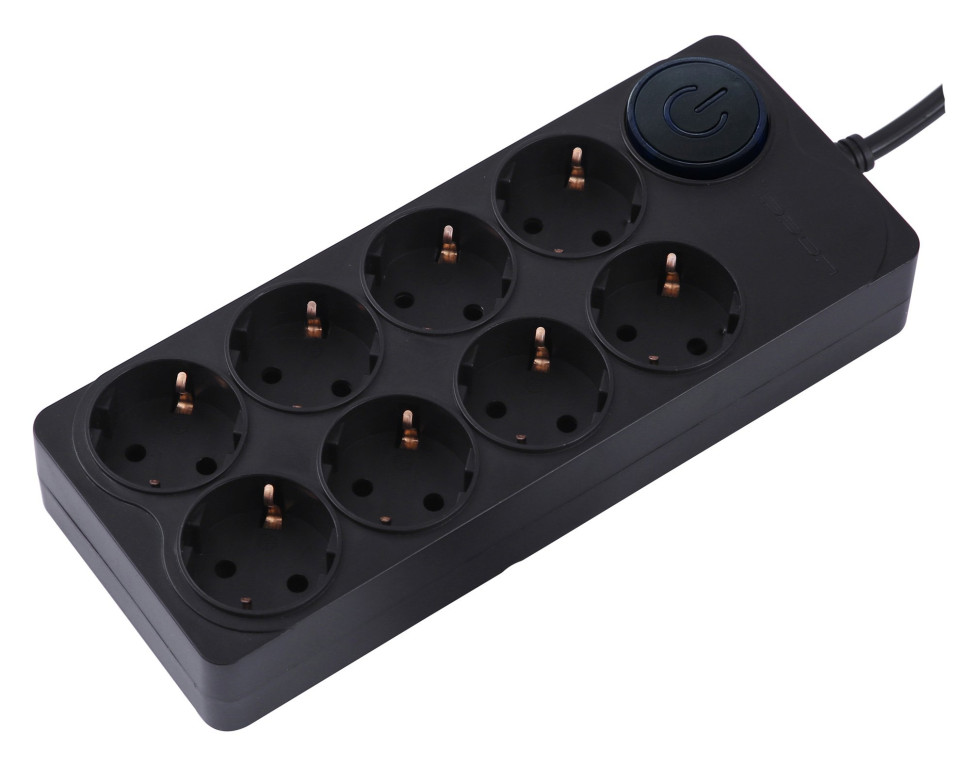 Ippon BK-8-EU-5-10-B 5м, черный (1804819) Сетевой фильтр