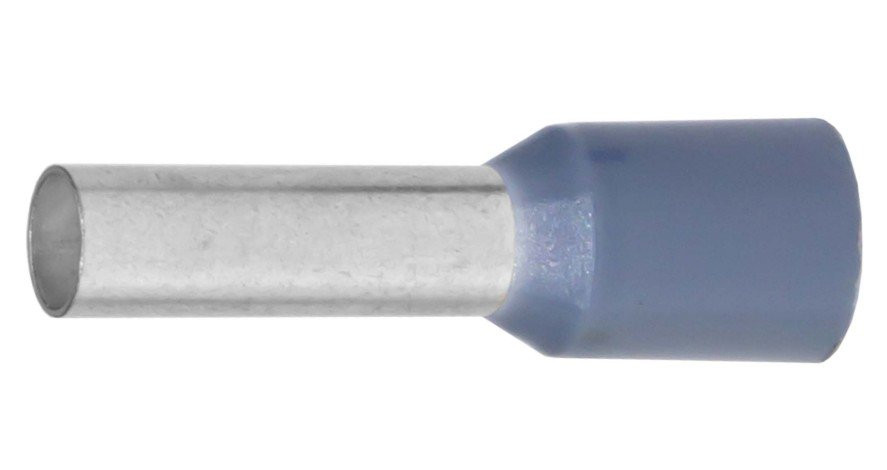 Наконечник-гильза НШВИ 4-10, серый (100 шт) (IF4-10GR) Наконечник-гильза с изолированным фланцем