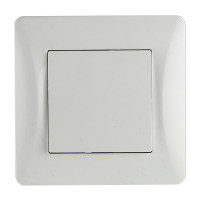 Выключатель одноклавишный, белый (201101) Выключатель