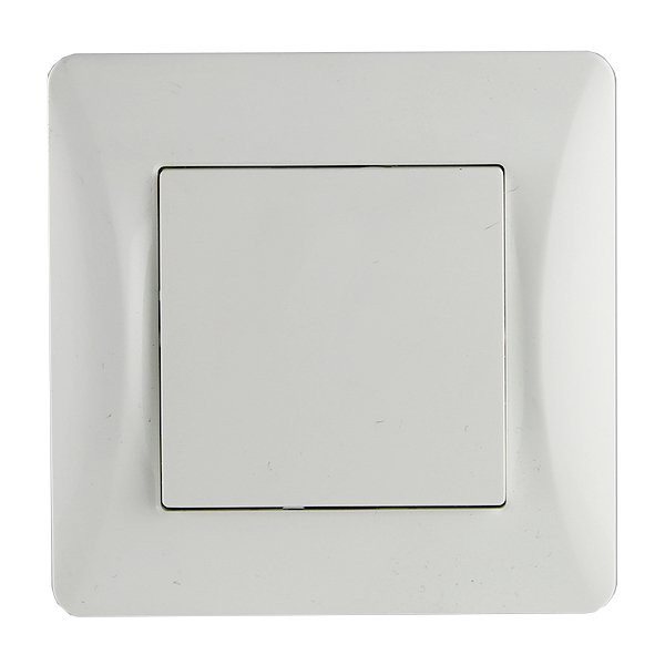 Выключатель одноклавишный, белый (201101) Выключатель