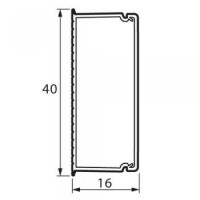METRA Mini кабель-канал 40х16 мм белый (638194) Кабель-канал